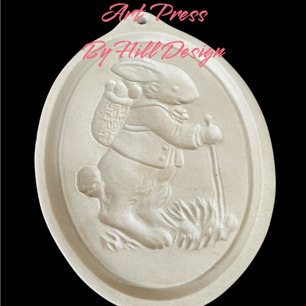 Easter cookie art press mold